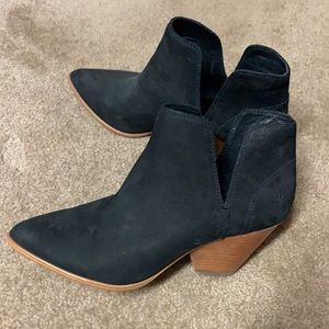 Frye suede booties size 10 worn once